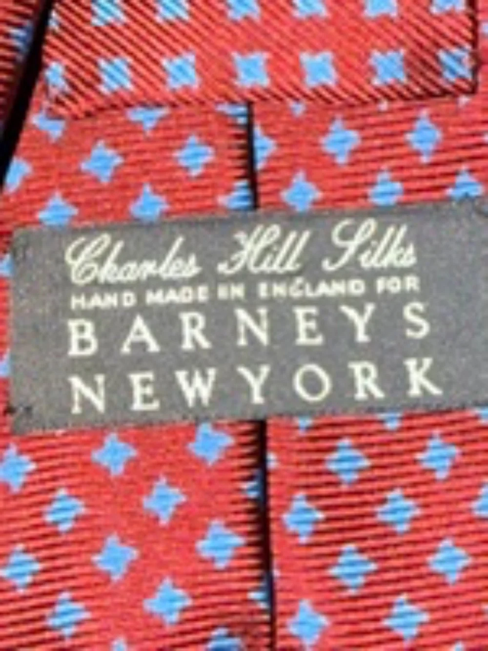 Barney’s Silk Tie -- Charles Hill Silks Handmade in England